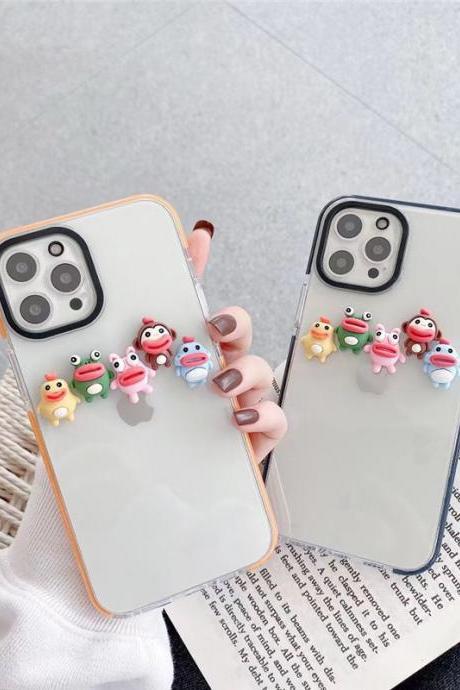 Funny Carttoon Phone Case for iPhone 11 12Pro X XR XS Max 8 7 Plus