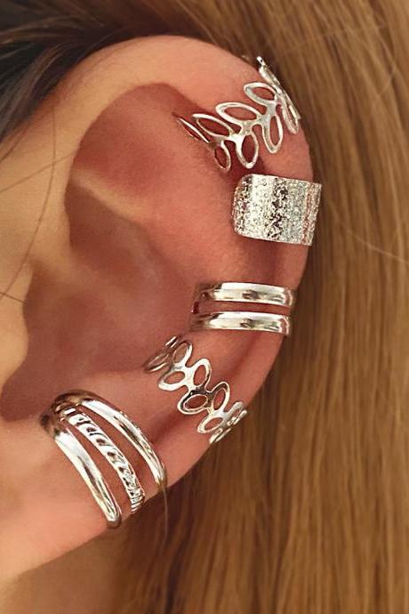Fashion Leaves Clip Earrings