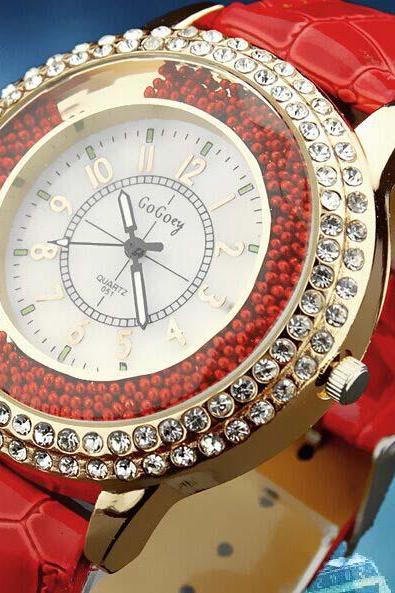 Fashion Ladies Quartz Watch Women Luxury Leather Watches 