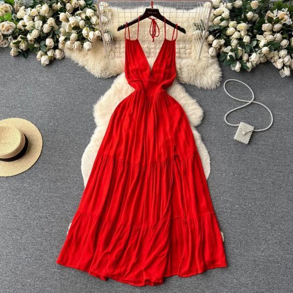 white christmas dresses Previous Product Next Product Deep V-Neck Long Dark Red Prom Dresses Custom Color / US4 main image 1