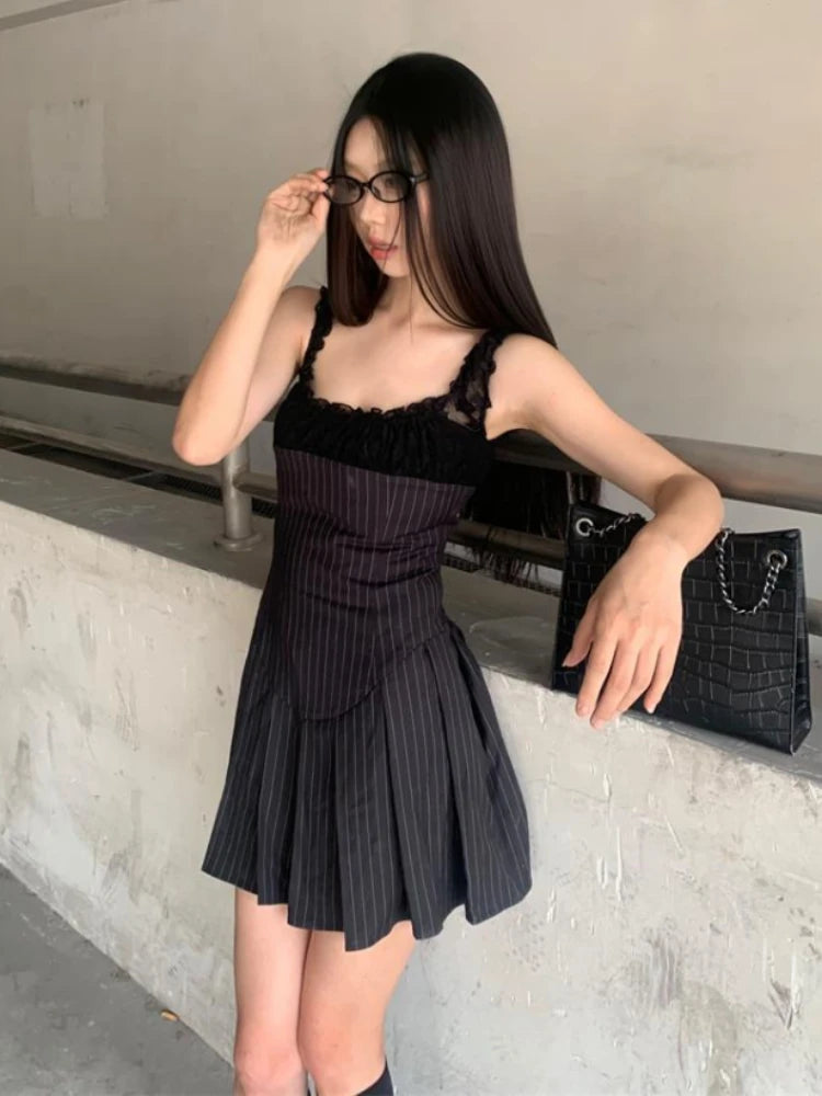Westport Dress - Black Pinstripe main image 1