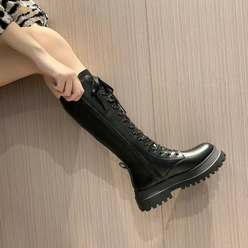 ‘Lia’ Platform Knee Boots main image 1